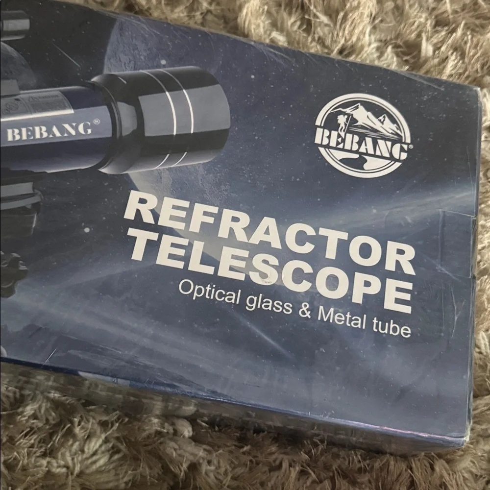 Blue Telescope with Tripod